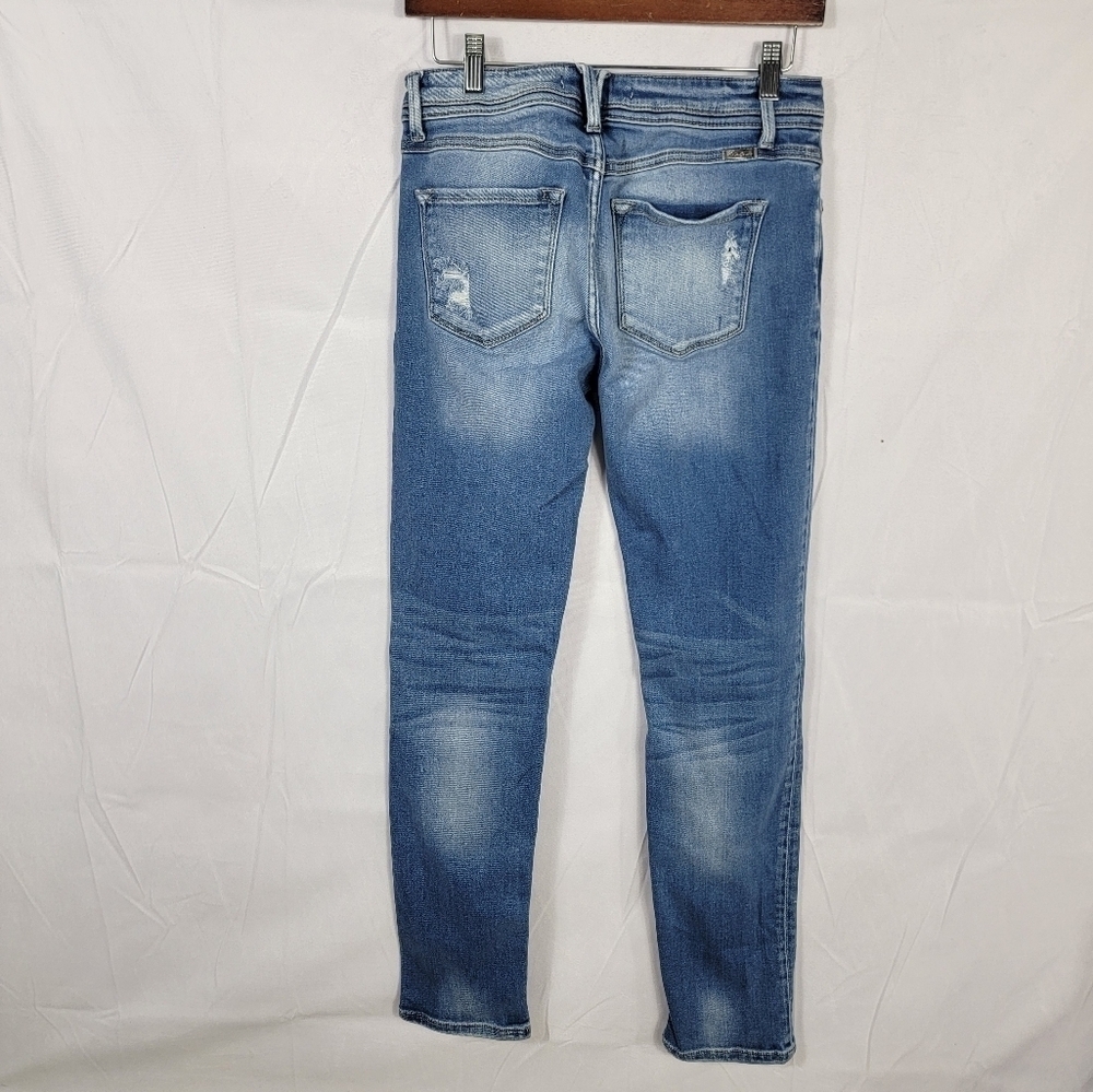 Women's Size 9/29 Kancan Blue Distressed Jeans - Picture 2 of 6